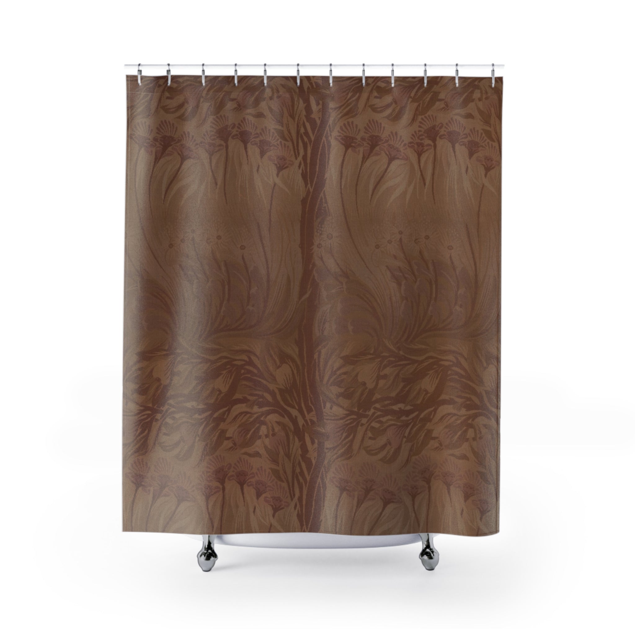 Mackmurdo Fig Tree Shower Curtain – 1887 Brown Botanical