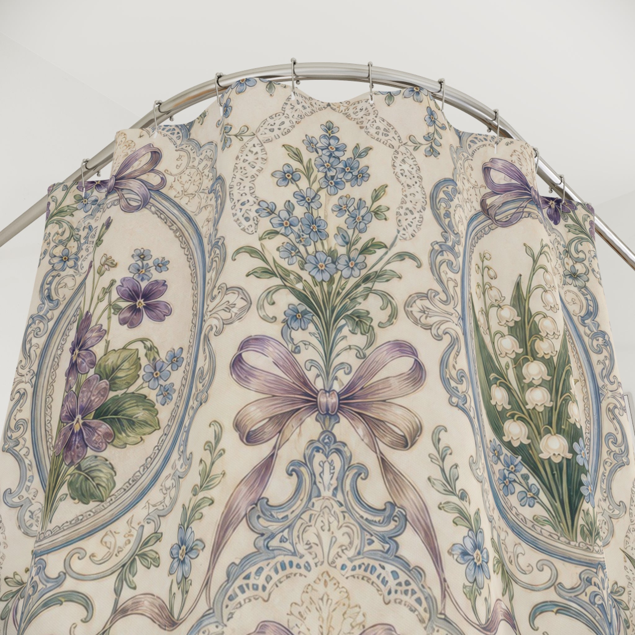 Lavender Locket Shower Curtain