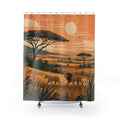 Savanna Landscape Animal Scene Shower Curtain