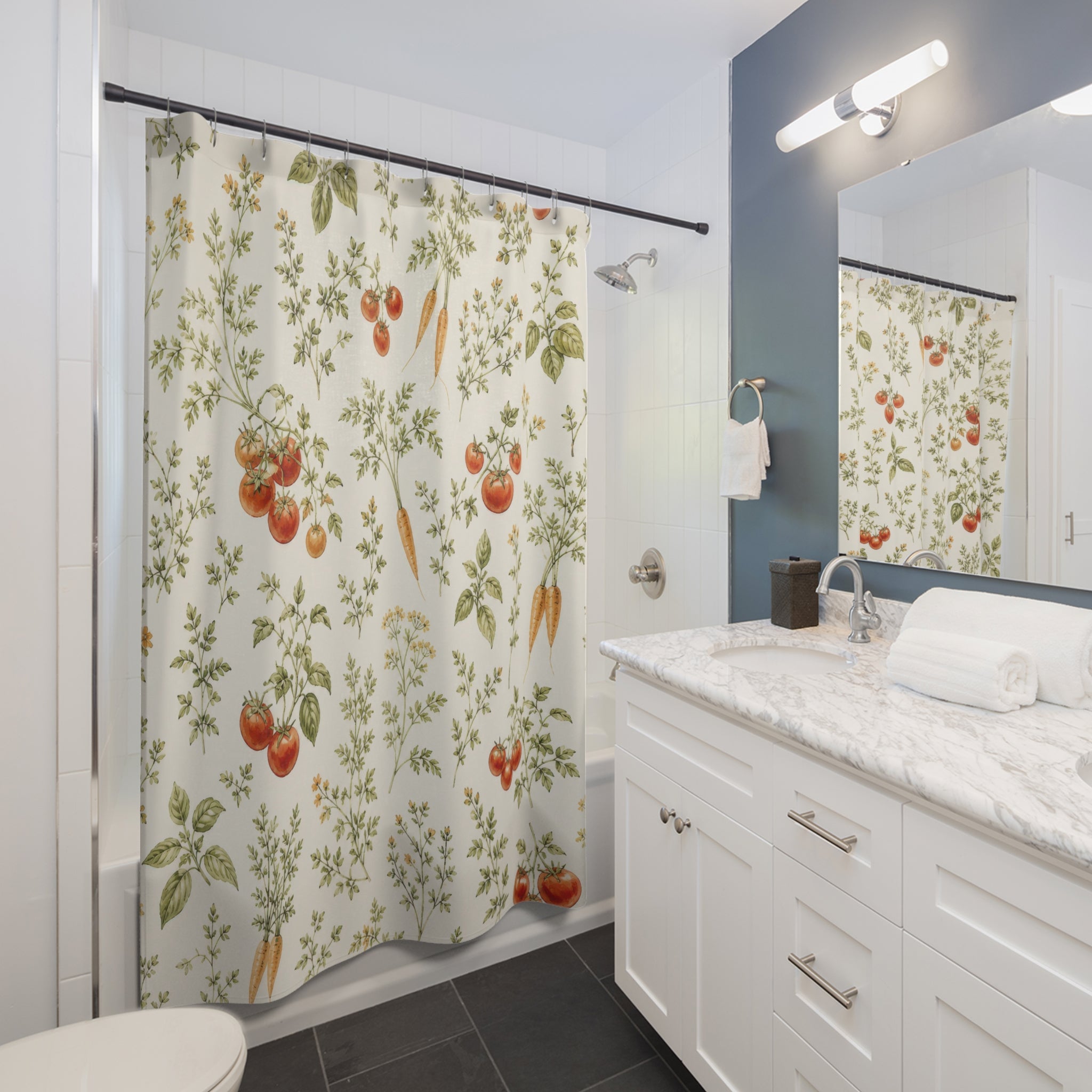 Country Kitchen Garden Shower Curtain