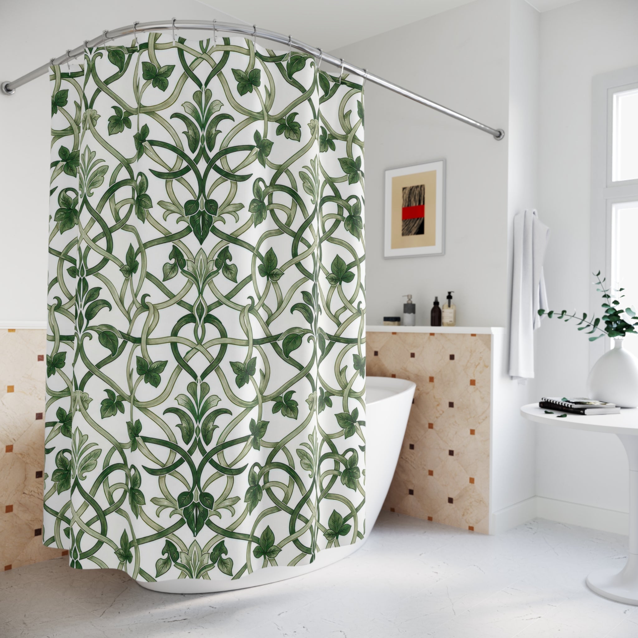 Garden Trellis Vine Shower Curtain