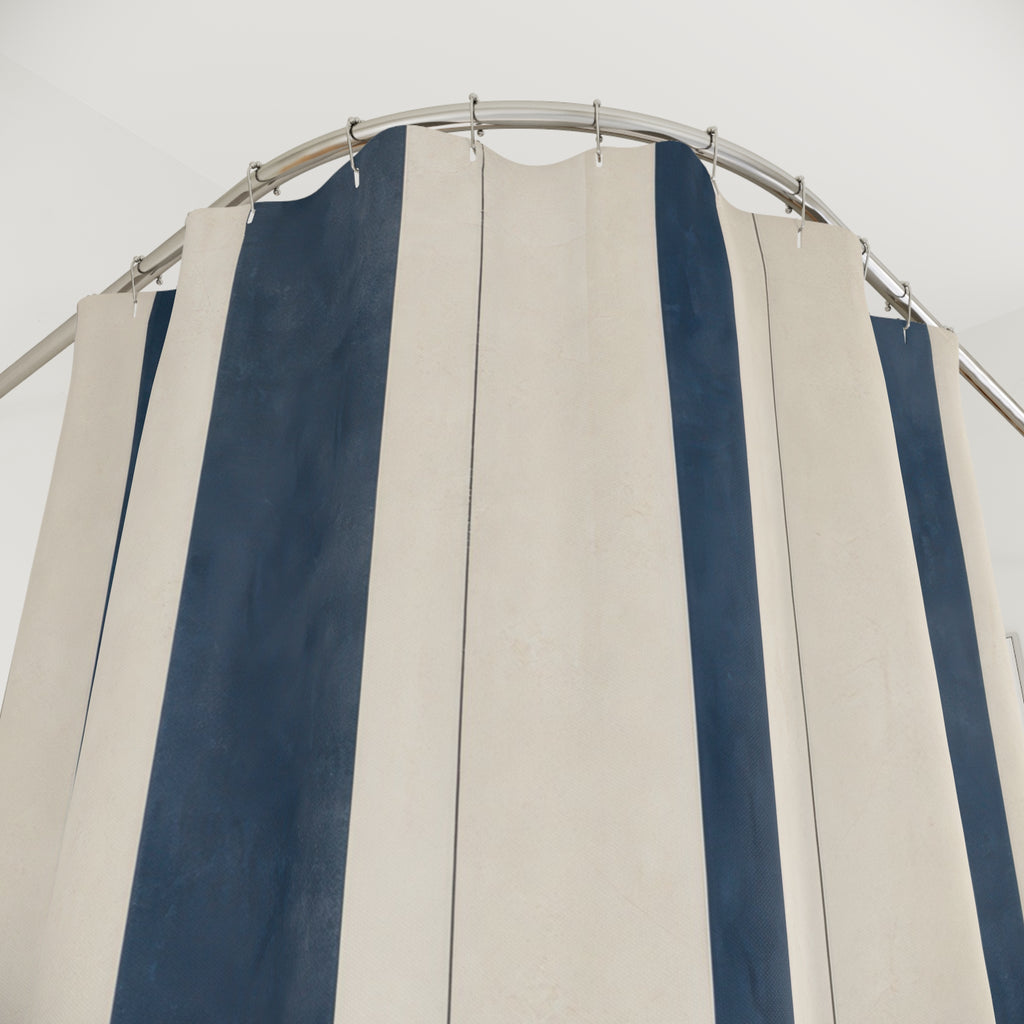 Beige Gray Modern Navy Shower Curtain: Beige Gray Modern Showe