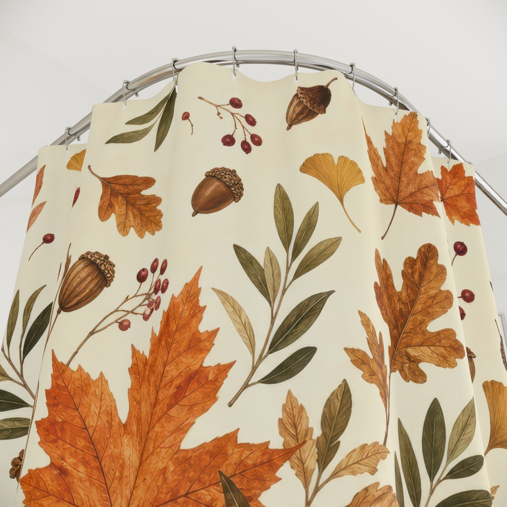 Fall Leaves Shower Curtain – Autumn Botanical