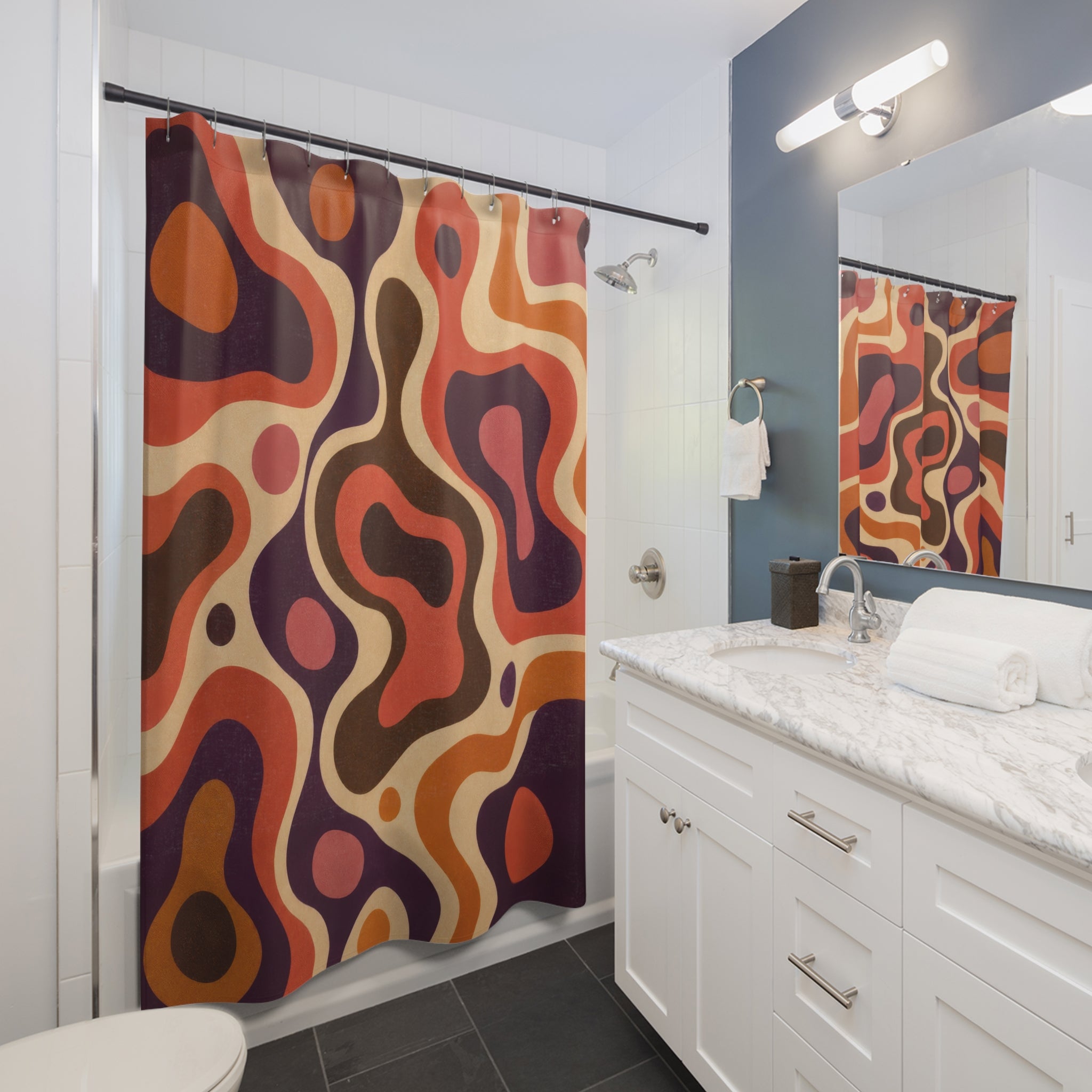 Lava Lamp Abstract Shower Curtain