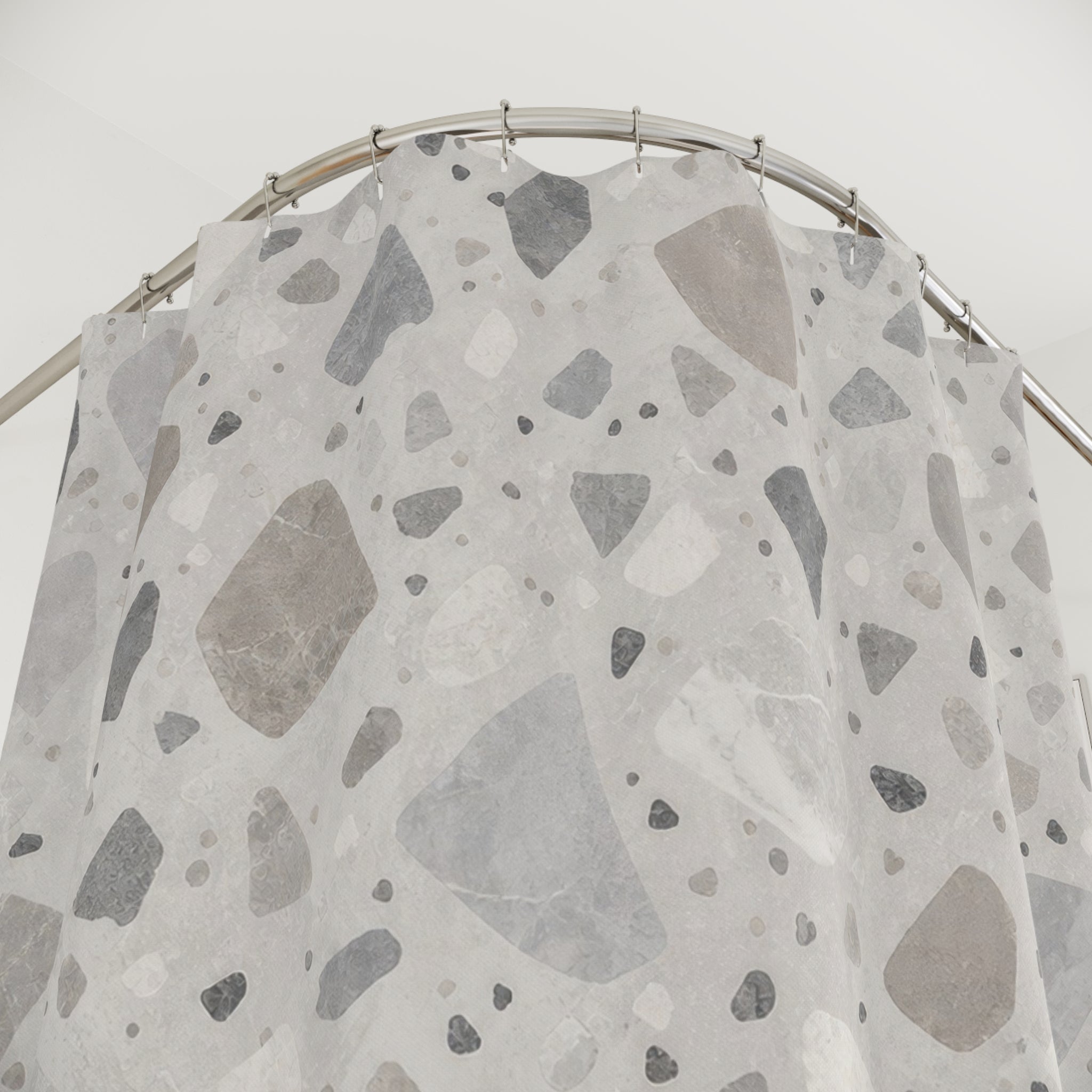 Terrazzo Look Shower Curtain