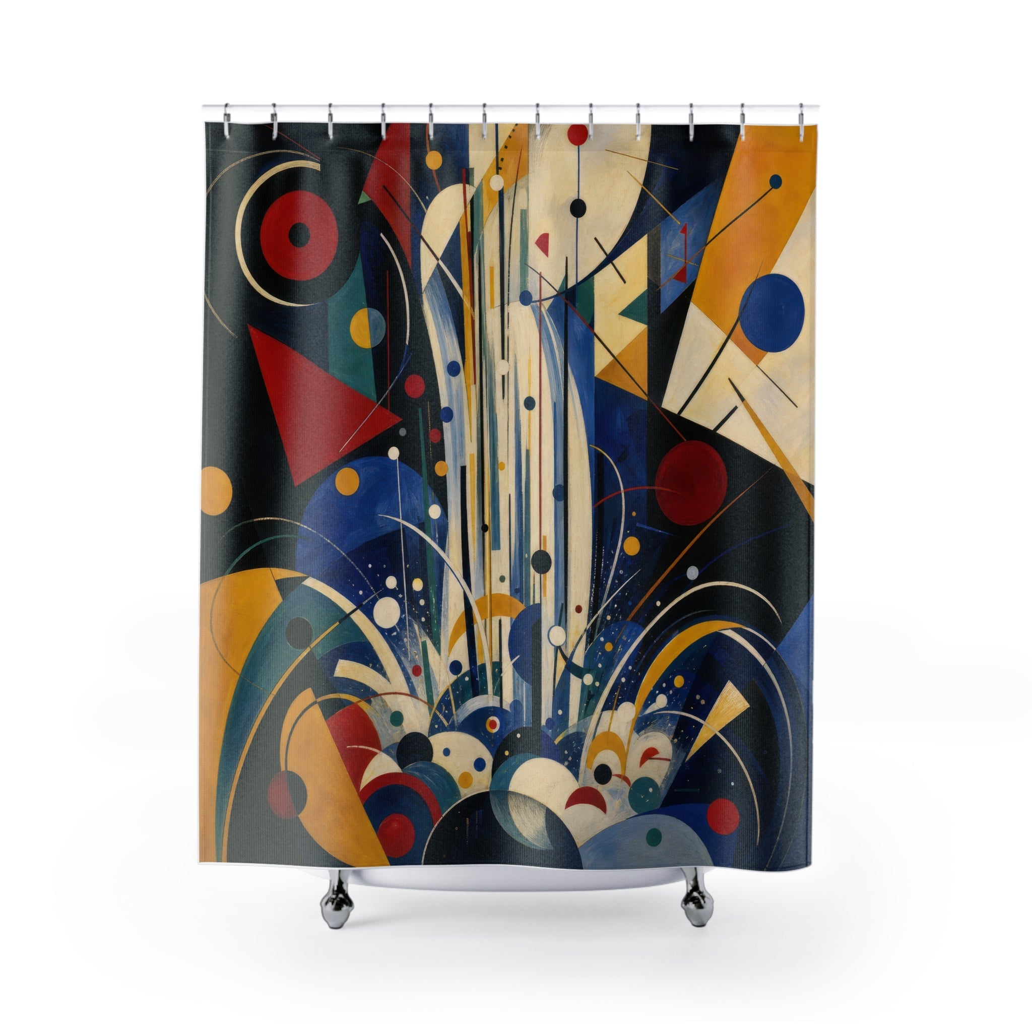Geometric Waterfall Art Print Shower Curtain