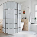 Industrial Steel Grid Window Shower Curtain