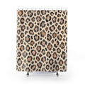Soft Neutral Leopard Print Shower Curtain