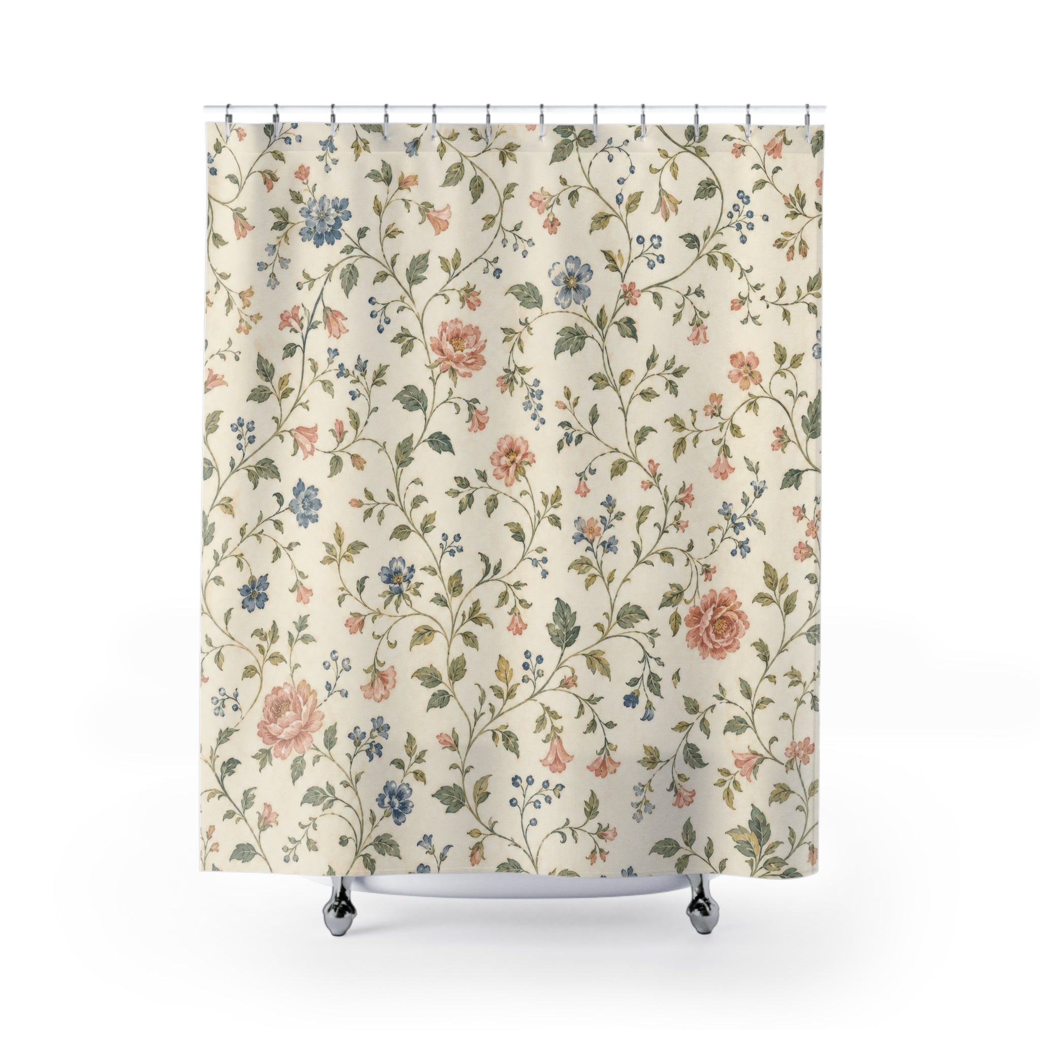 Small Floral Shower Curtain