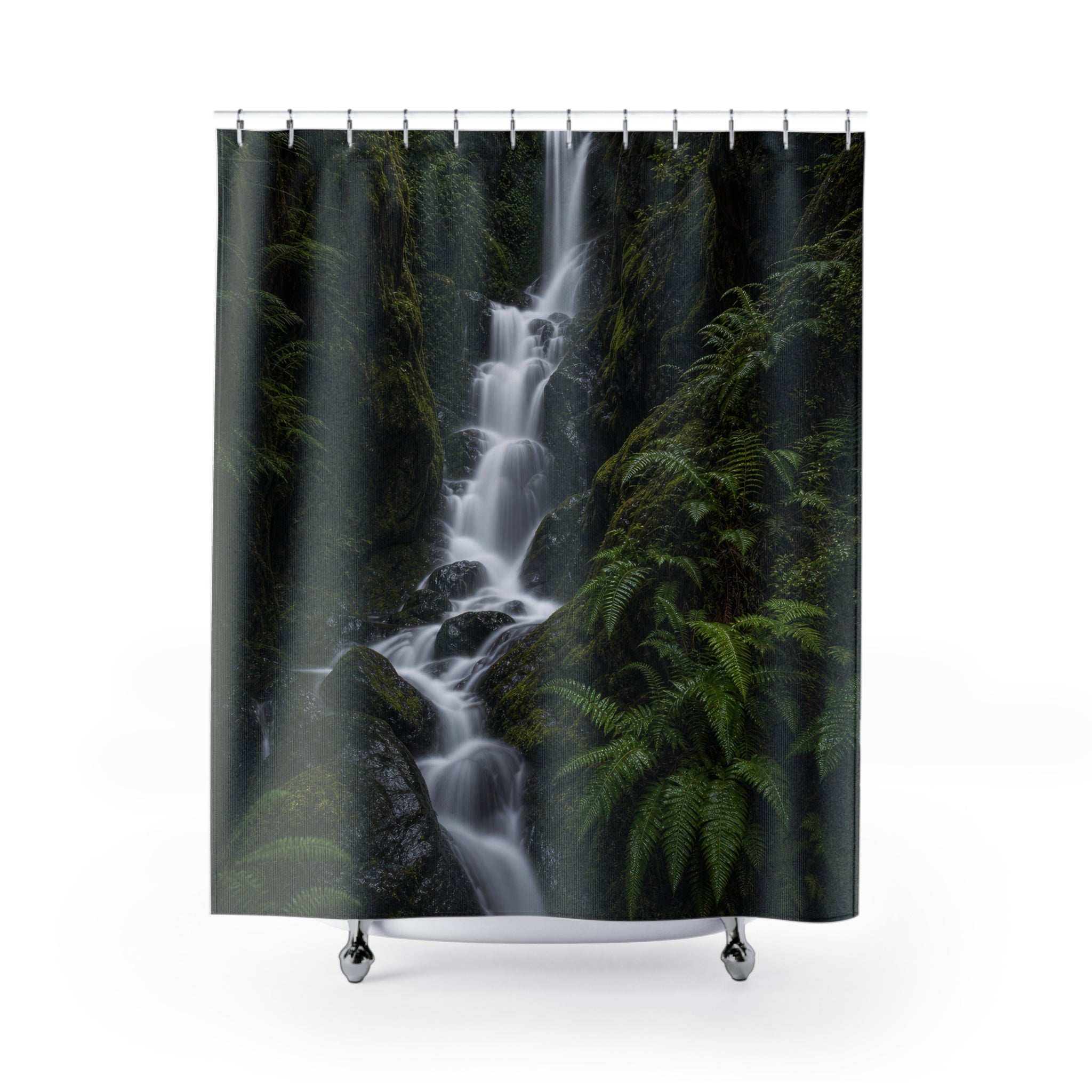 Long Exposure Waterfall Gorge Shower Curtain