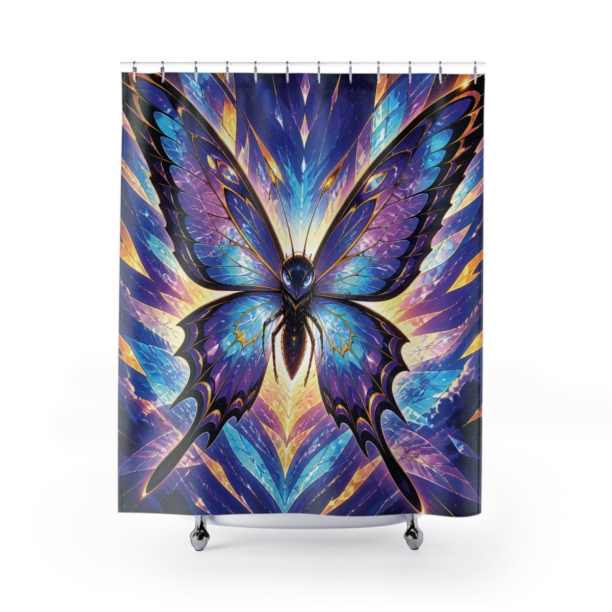 Anime Butterfly Wingburst Spirit Shower Curtain