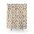 Diamond Chevron Geometric Shower Curtain