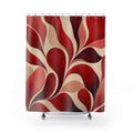 Red Botanical Shower Curtain