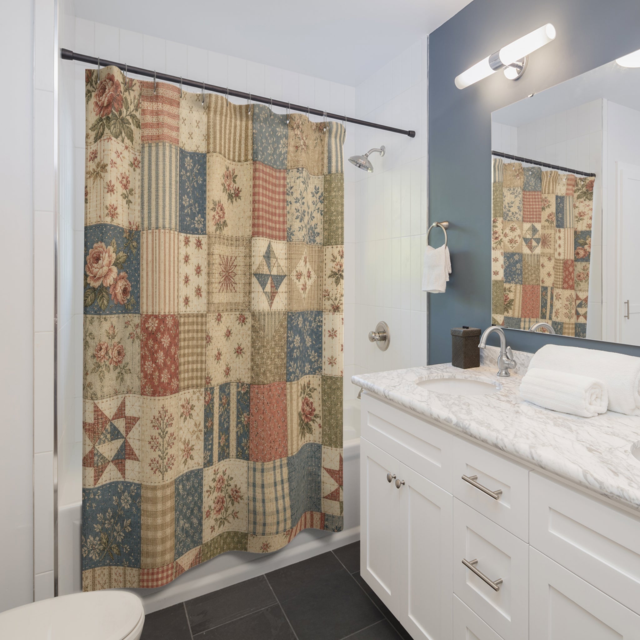Vintage Farmhouse Shower Curtain