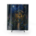 Moonlit Greenhouse Garden Shower Curtain
