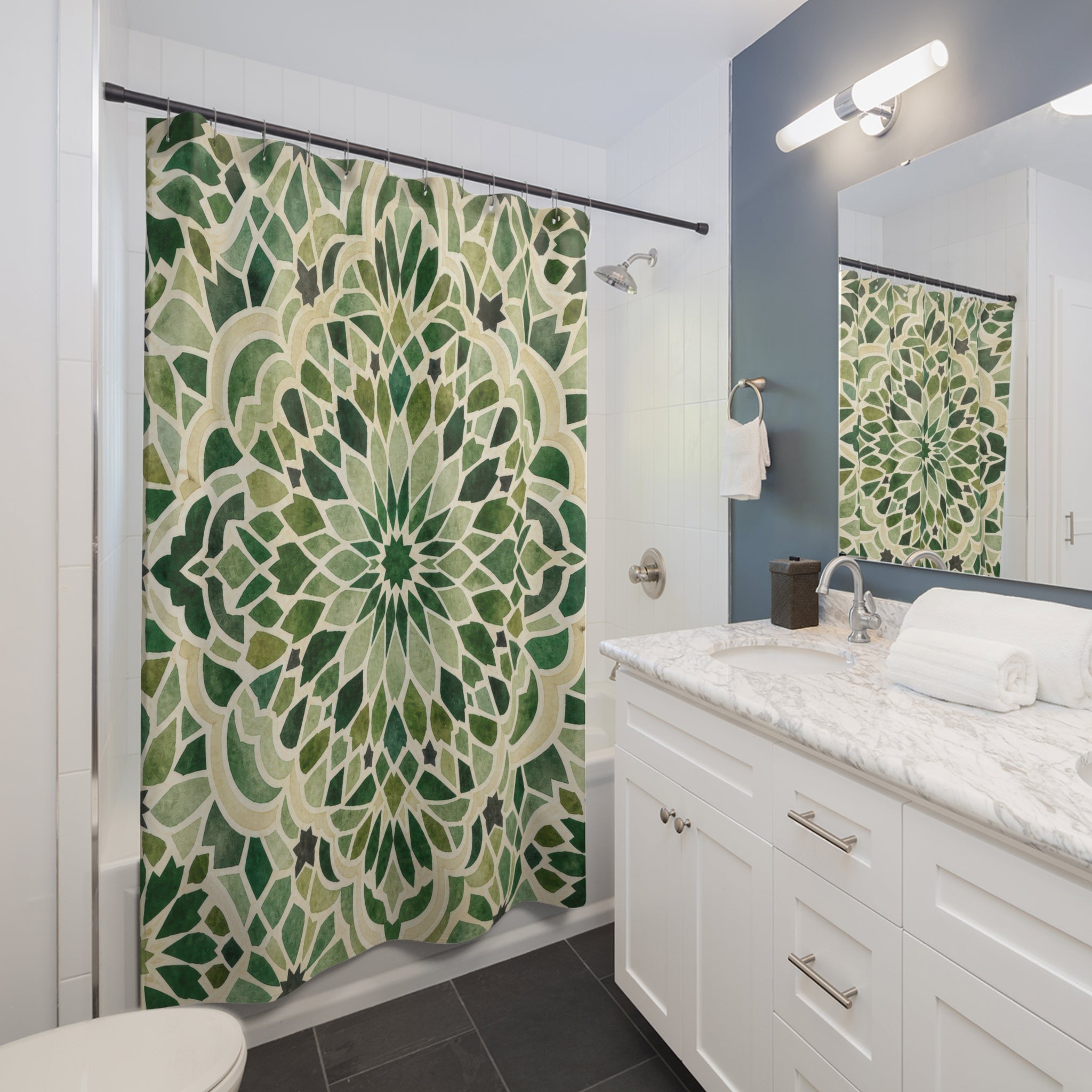 Mandala Medallion Shower Curtain