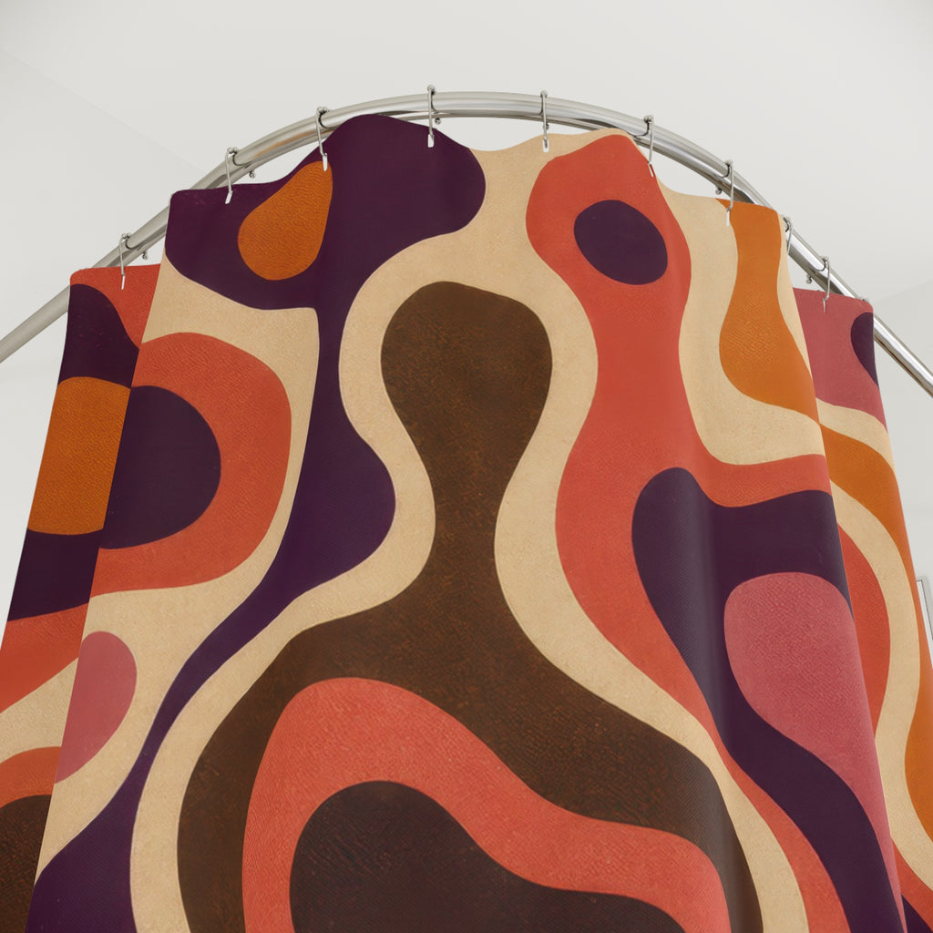 Lava Lamp Abstract Shower Curtain