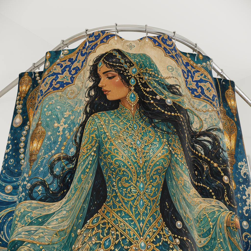 Lantern Ocean Fantasy Shower Curtain