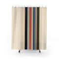 Navy Olive Minimal Band Shower Curtain