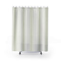 Pale Green Stripe Shower Curtain