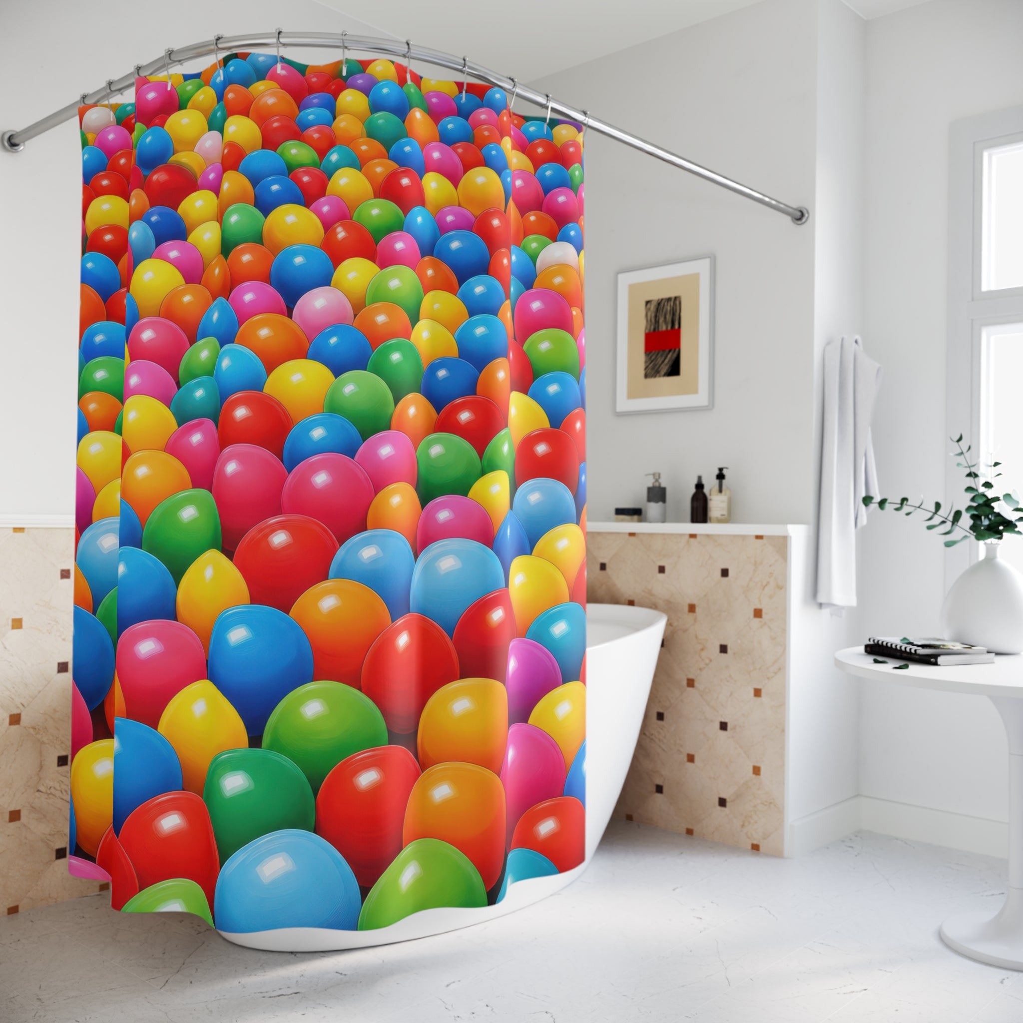 Unique Colorful Shower Curtain