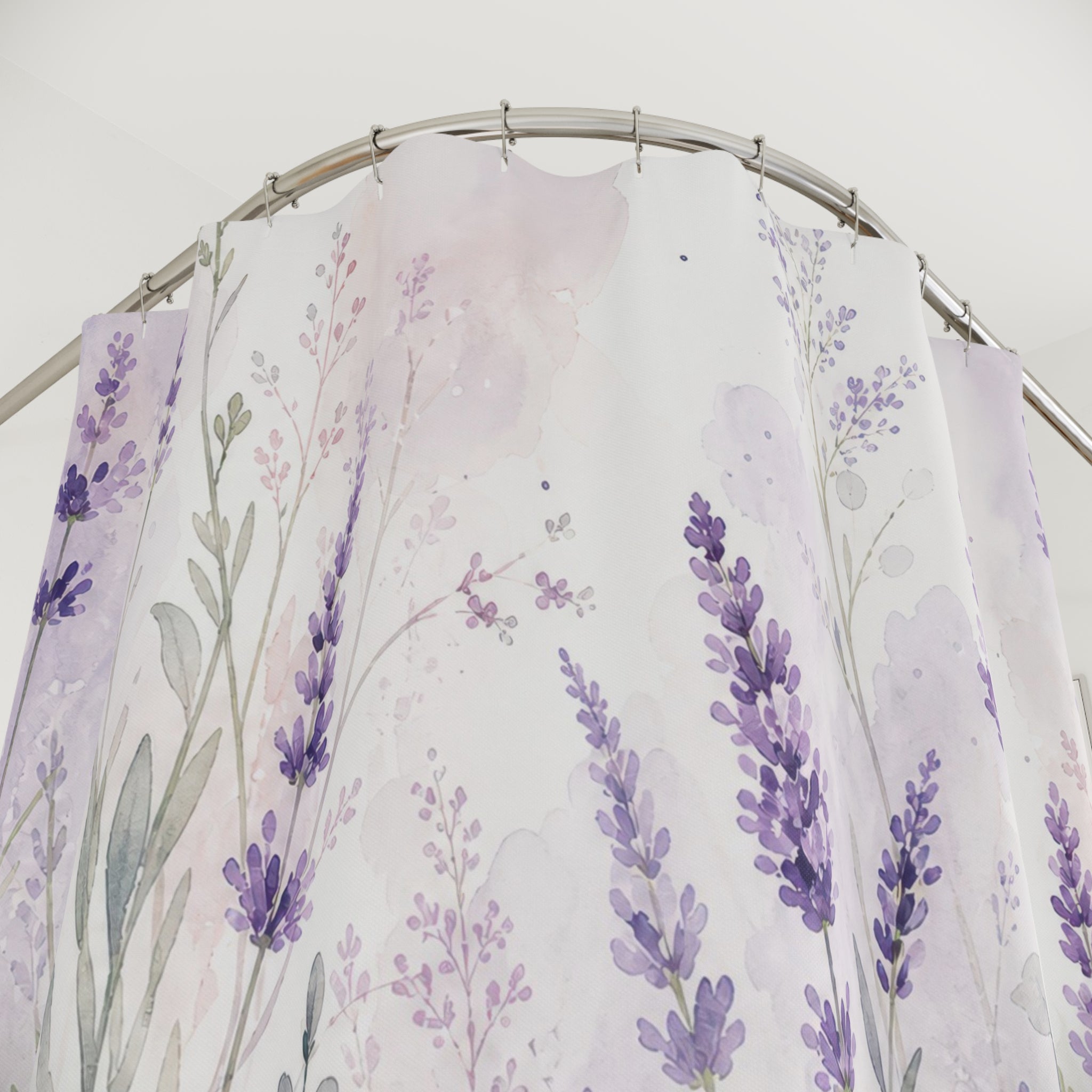Purple Wildflower Shower Curtain