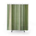 Green French Stripe Shower Curtain – Sage and Olive
