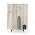 Nested Arch Line Art Shower Curtain