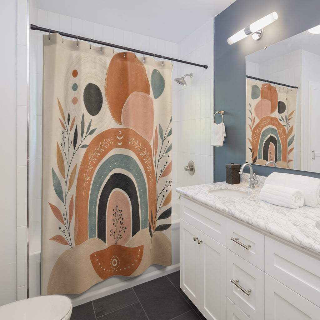 Modern Boho Arch Shower Curtain