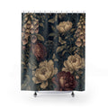 Antique Botanical Peony Shower Curtain