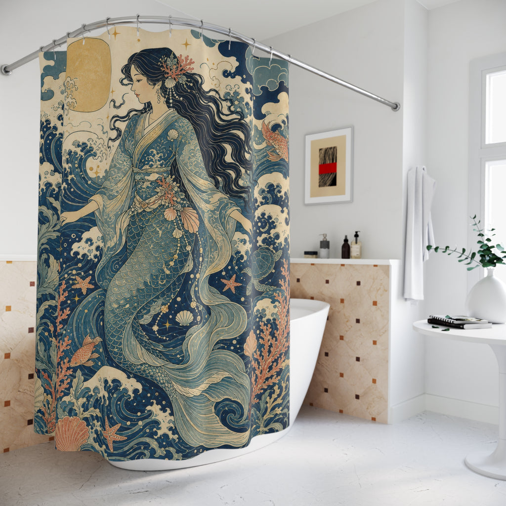 Mermaid Ocean Shower Curtain
