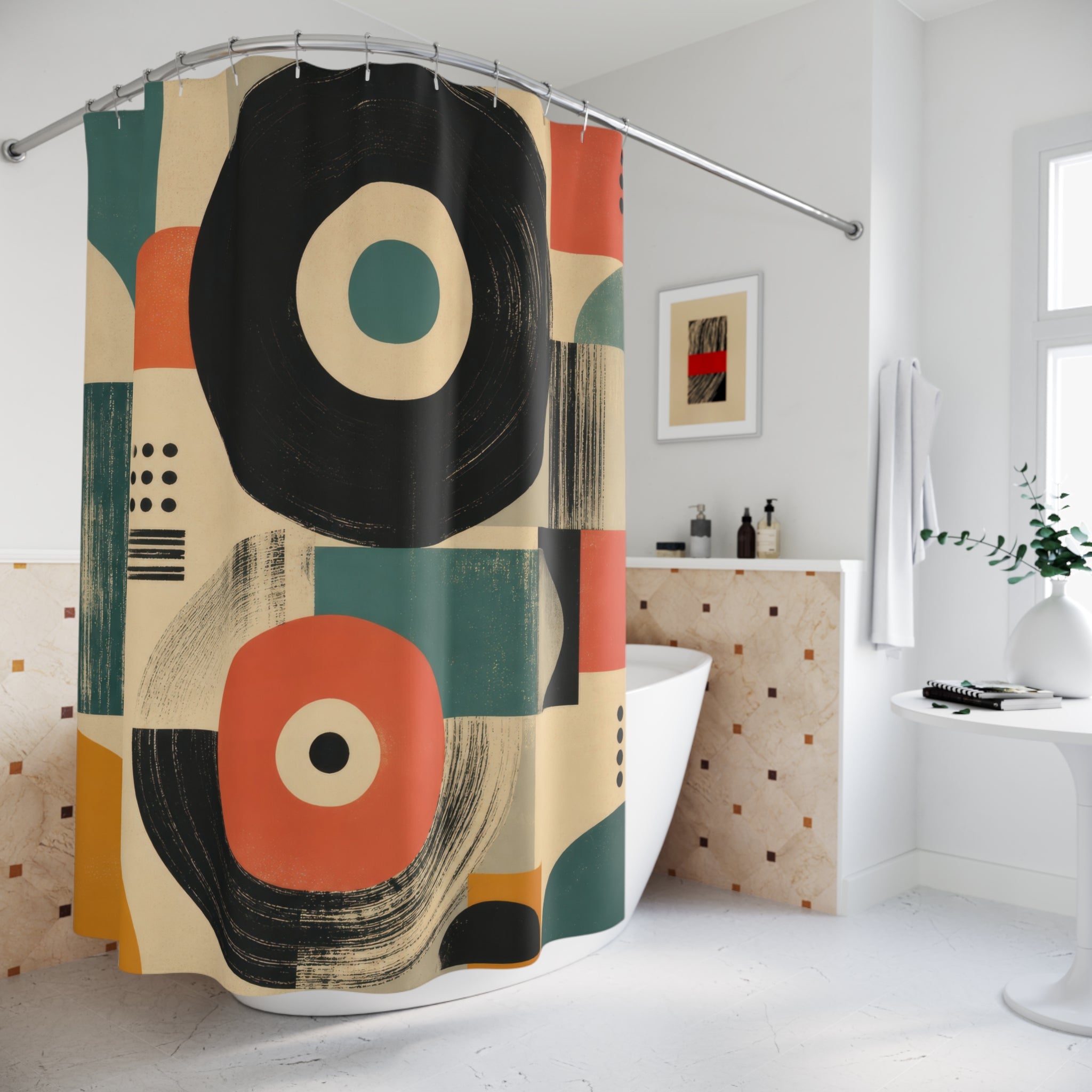 Retro Record Sleeve Shower Curtain