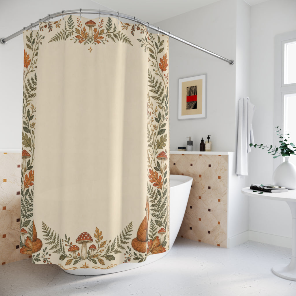 Fox Border Shower Curtain