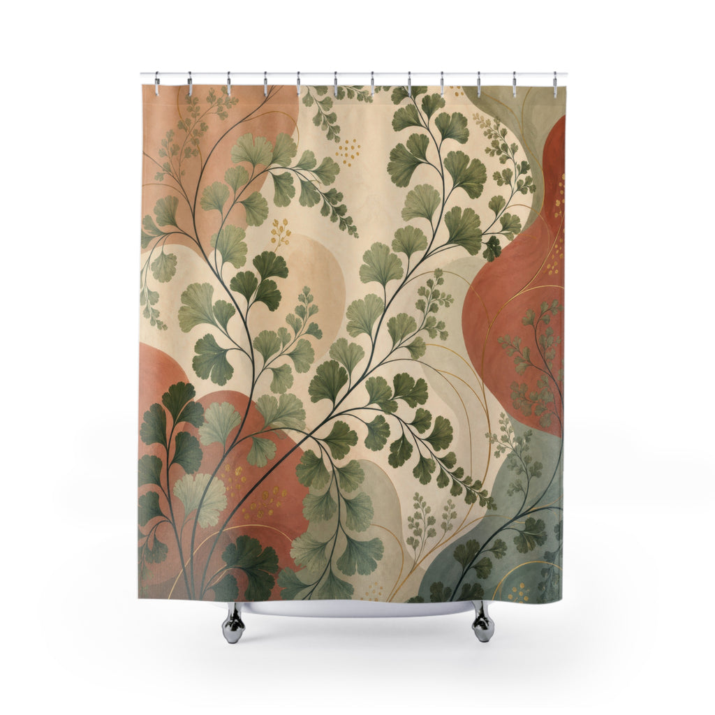 Art Nouveau Maidenhair Fern Shower Curtain