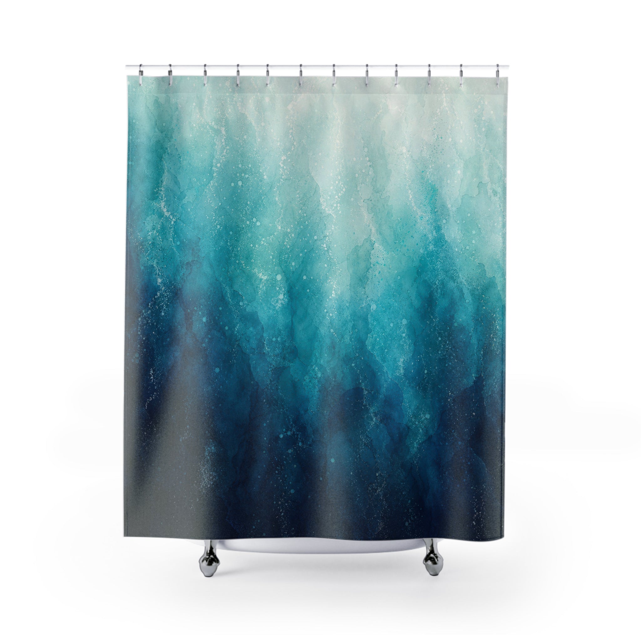 Blue Gradient Shower Curtain