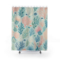 Aqua Coral Reef Shower Curtain