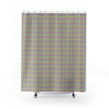 Pastel Madras Plaid Shower Curtain – Pink & Blue