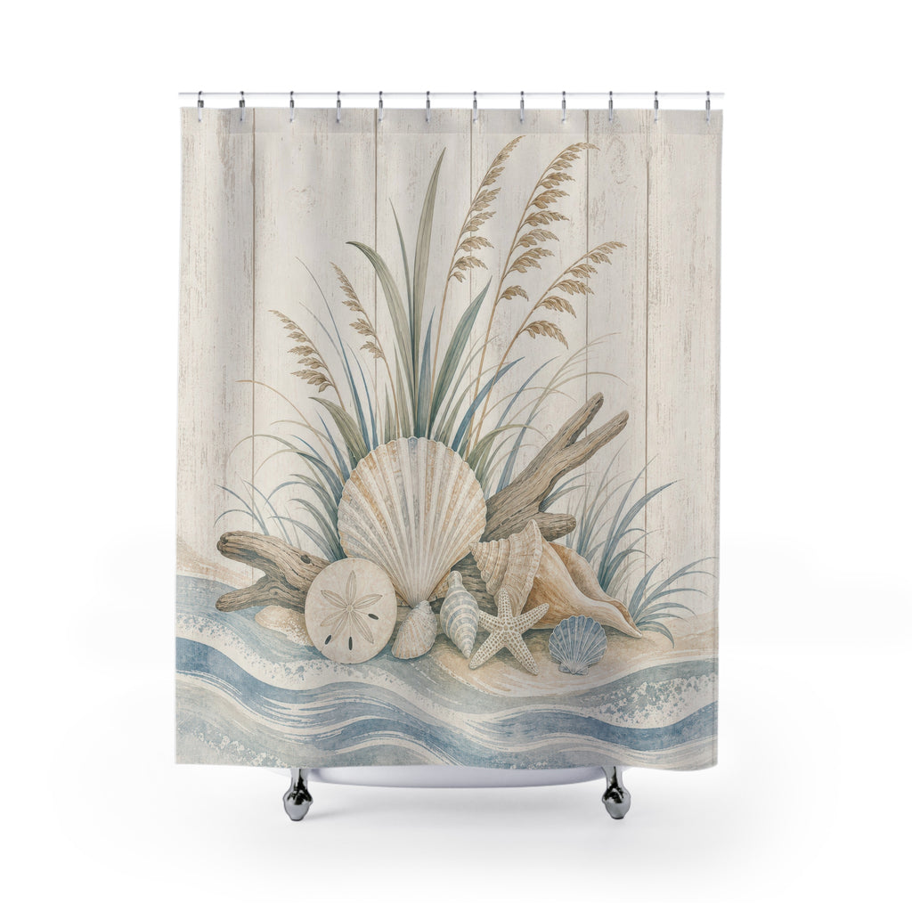 Coastal Farmhouse Beach Shower Curtain: Coastal Farmhouse Show