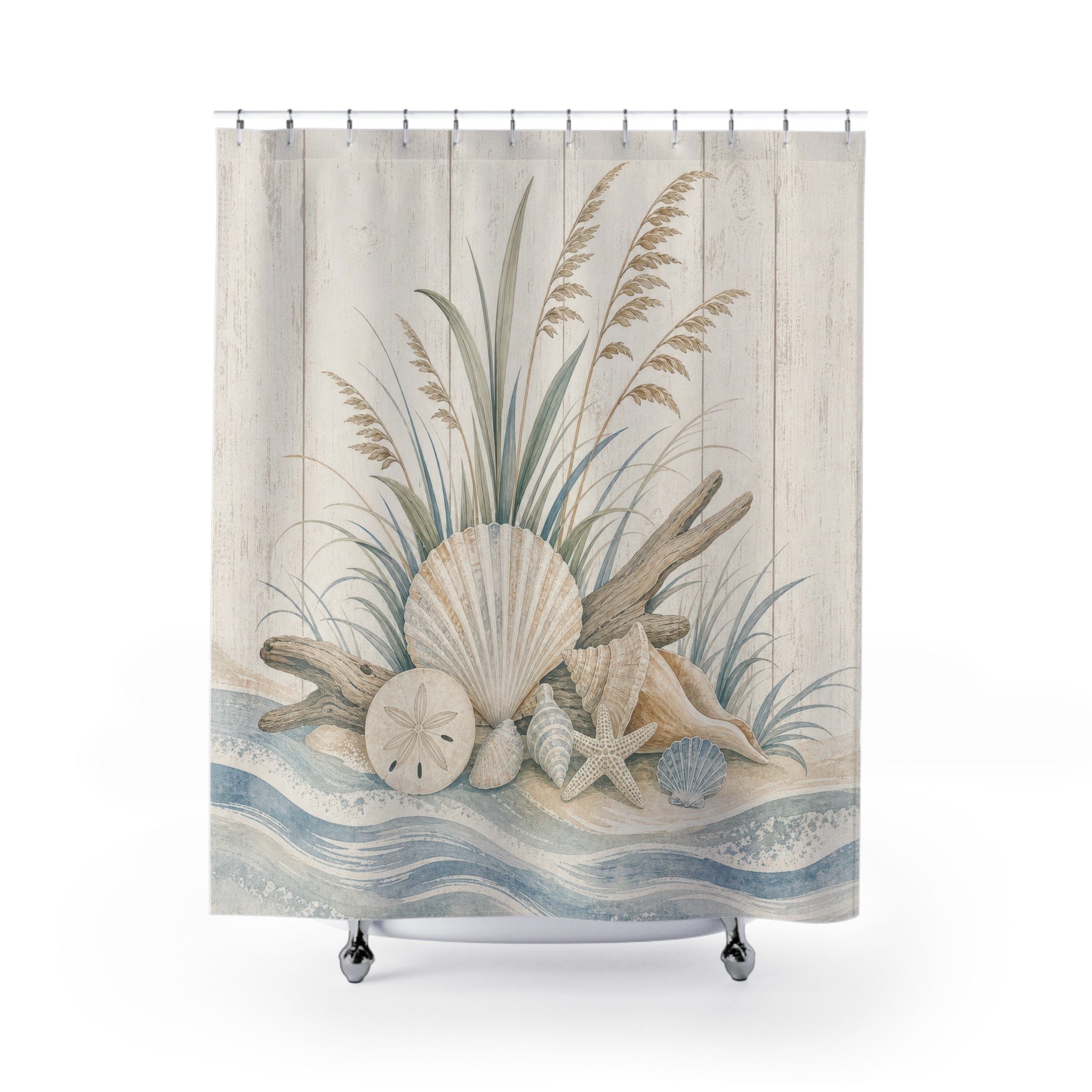 Coastal Farmhouse Beach Shower Curtain: Coastal Farmhouse Show