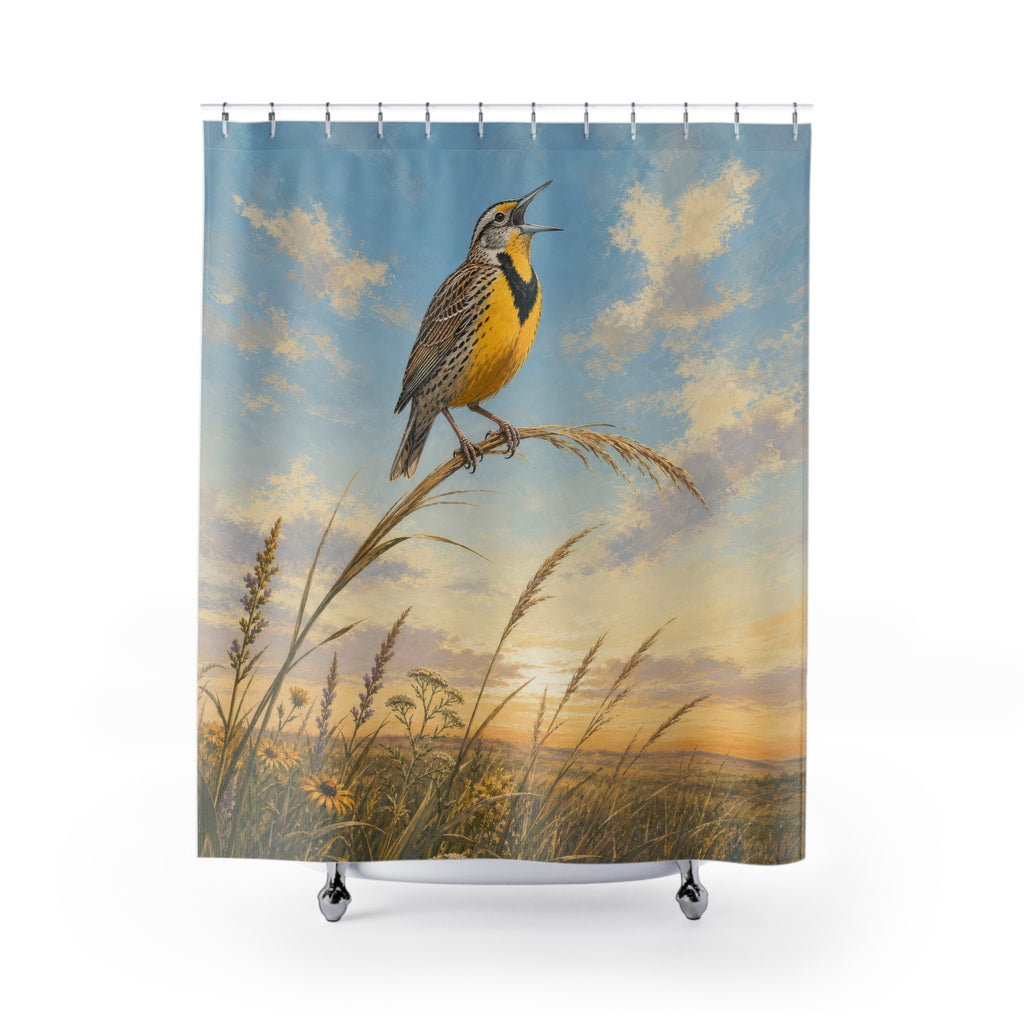 Meadowlark Prairie Dawn Shower Curtain