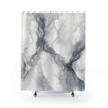 Grey Marble Shower Curtain