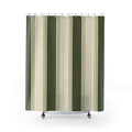 Cypress Green Stripe Shower Curtain