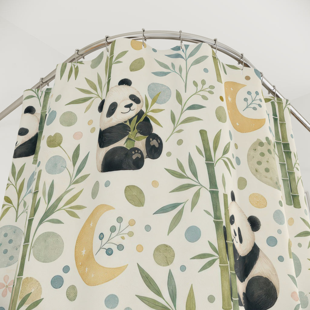 Kids Panda Shower Curtain