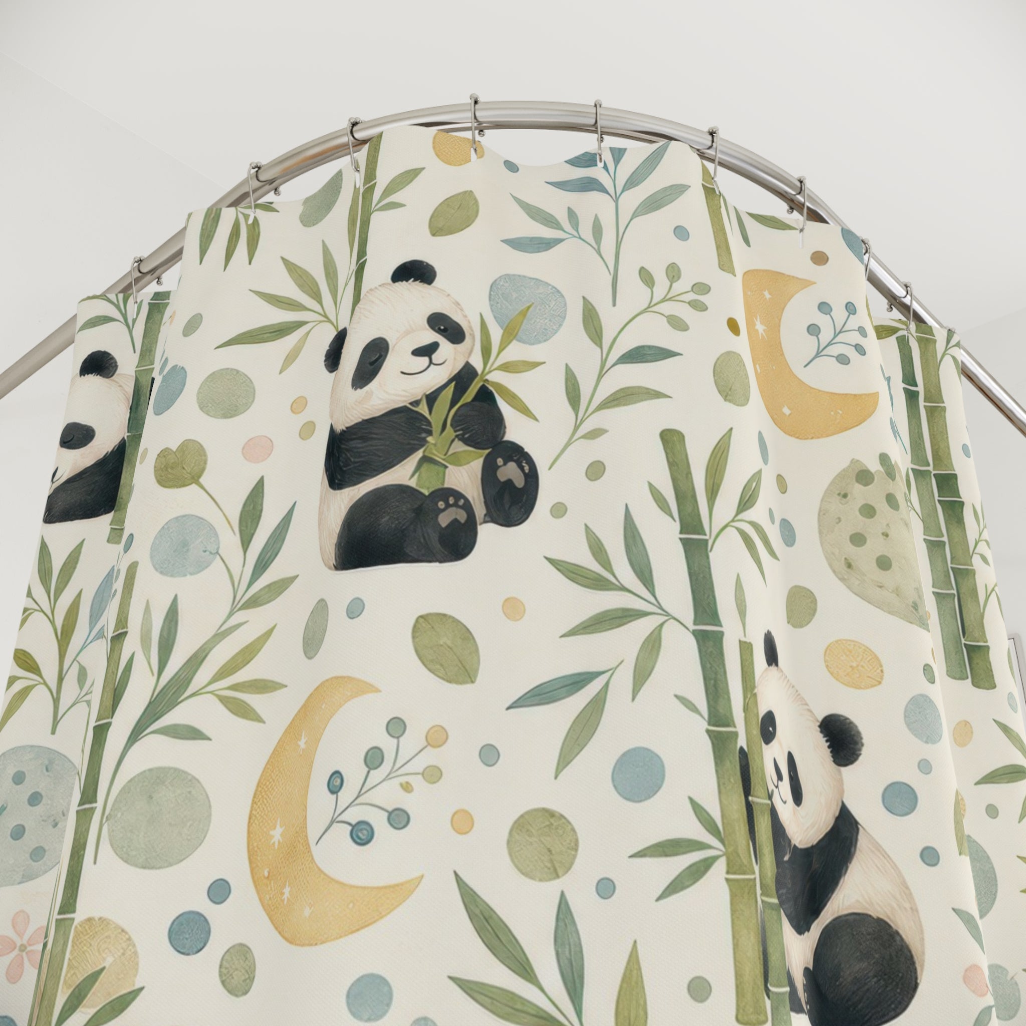 Kids Panda Shower Curtain