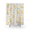 Pastel Duckling Cloud Shower Curtain