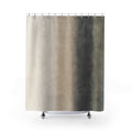 Gray Black Beige Watercolor Gradient Shower Curtain