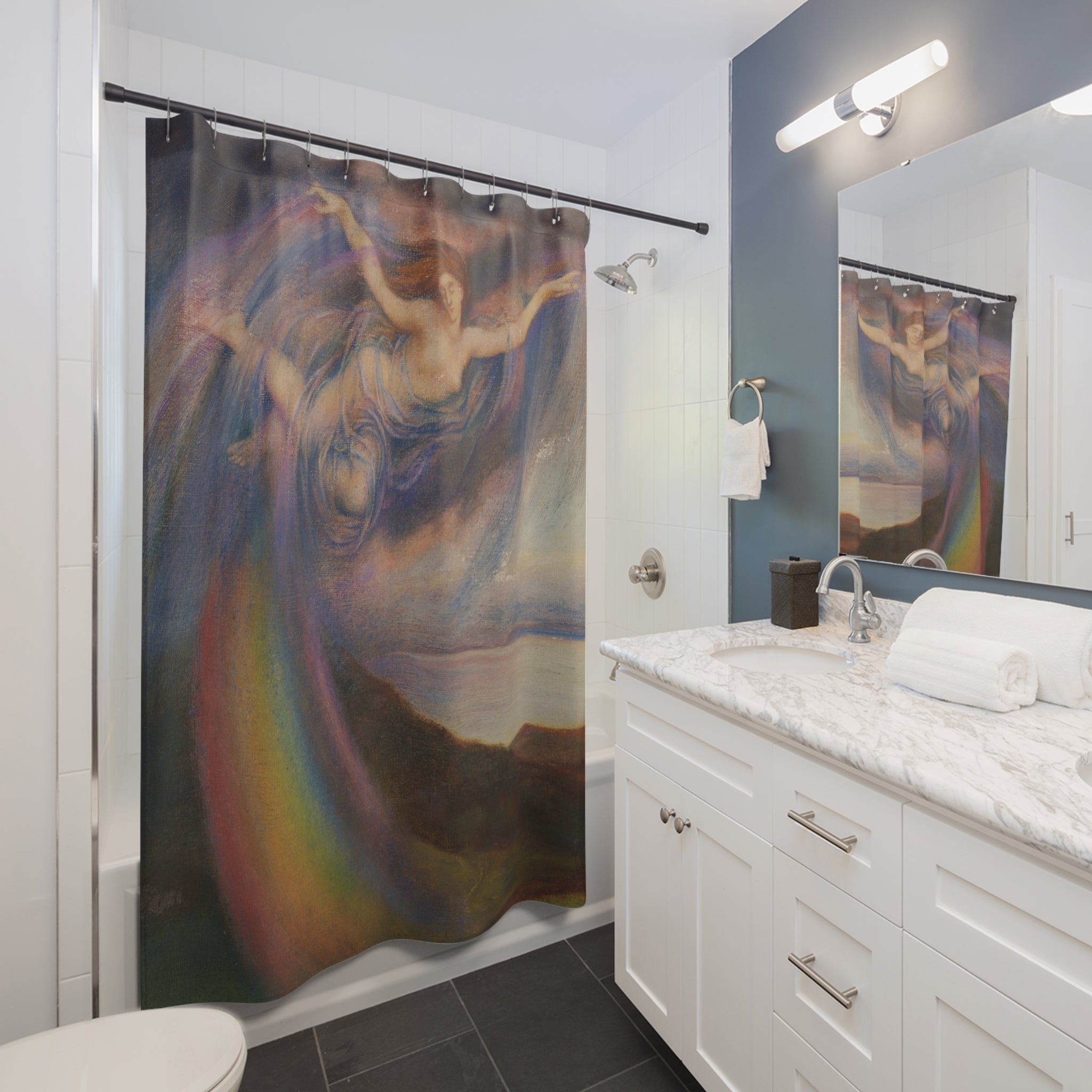 Evelyn De Morgan Art Shower Curtain