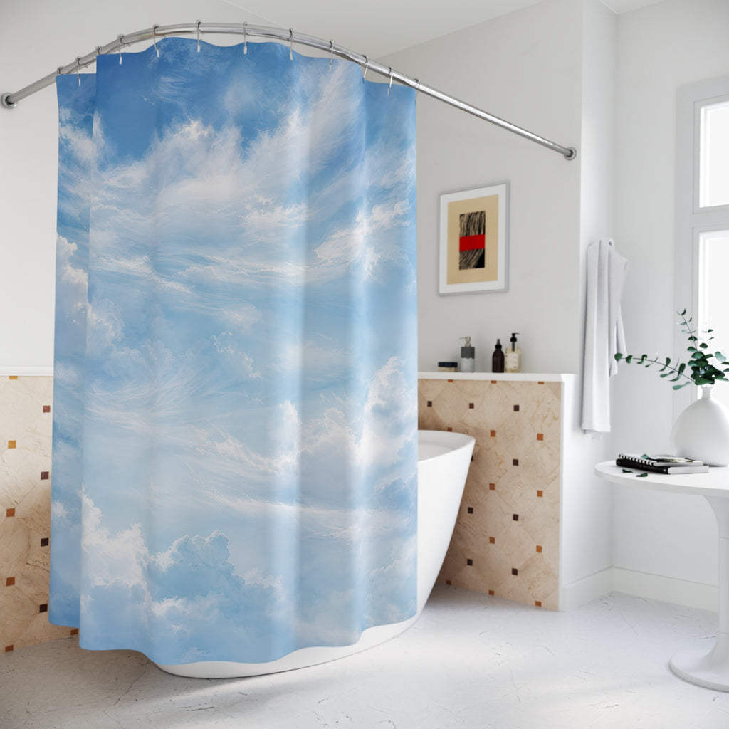 Blue Sky Shower Curtain: Sky Blue Nature