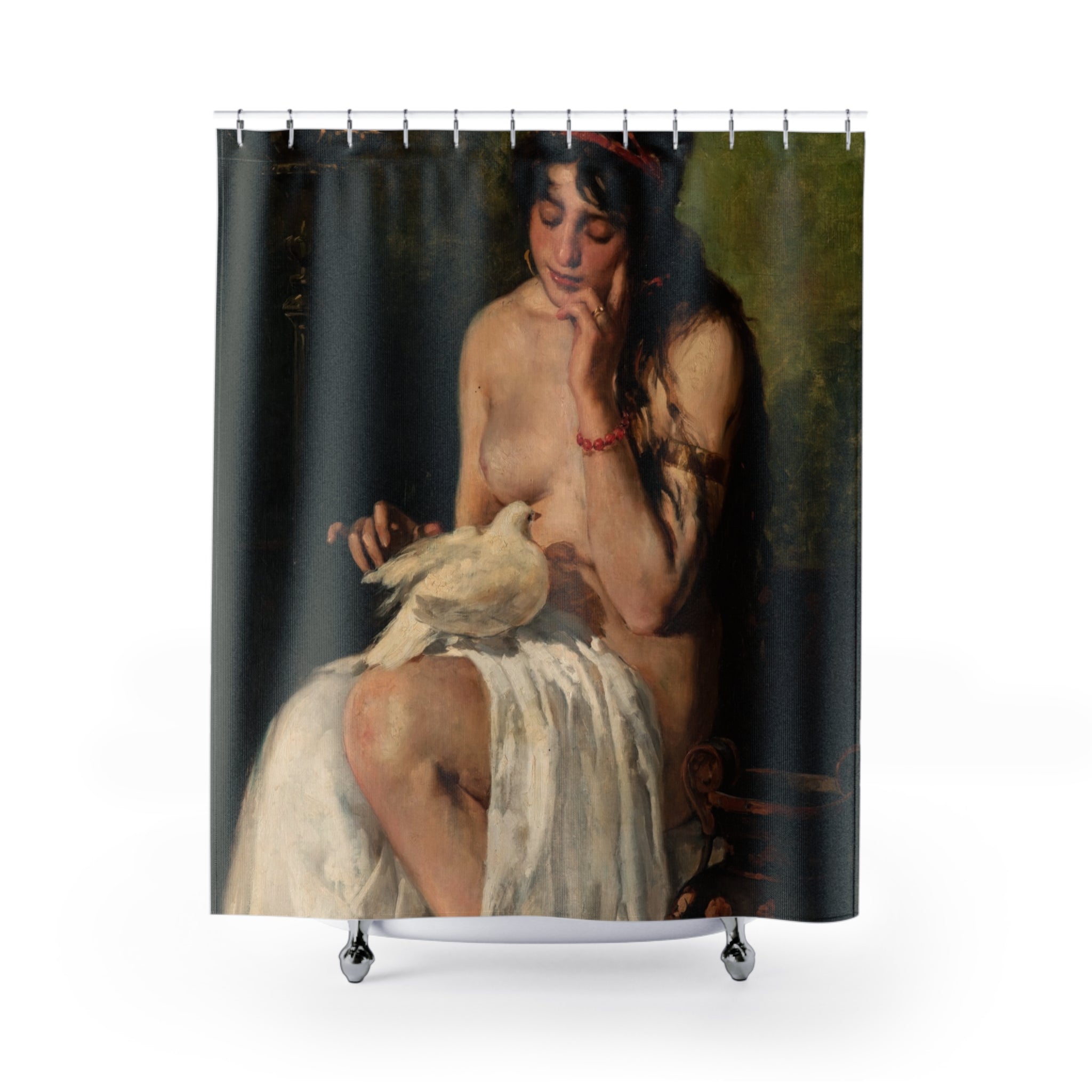 Vintage Art Shower Curtain: Sorolla Figure