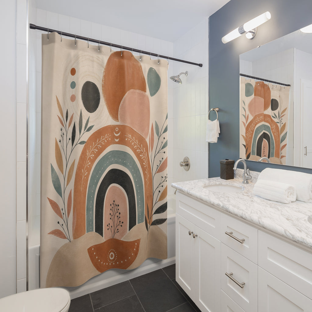 Modern Boho Arch Shower Curtain
